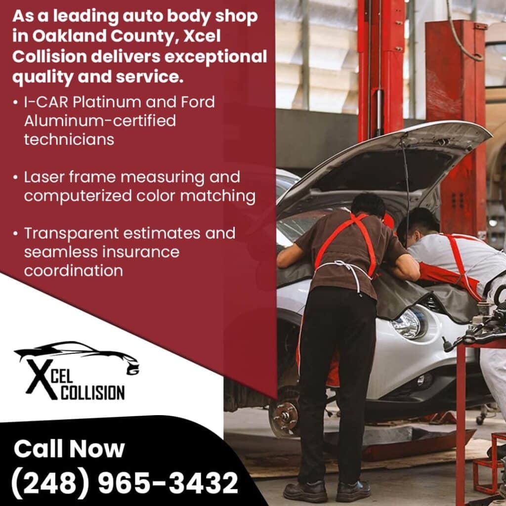 Leading auto body shop in Oakland County