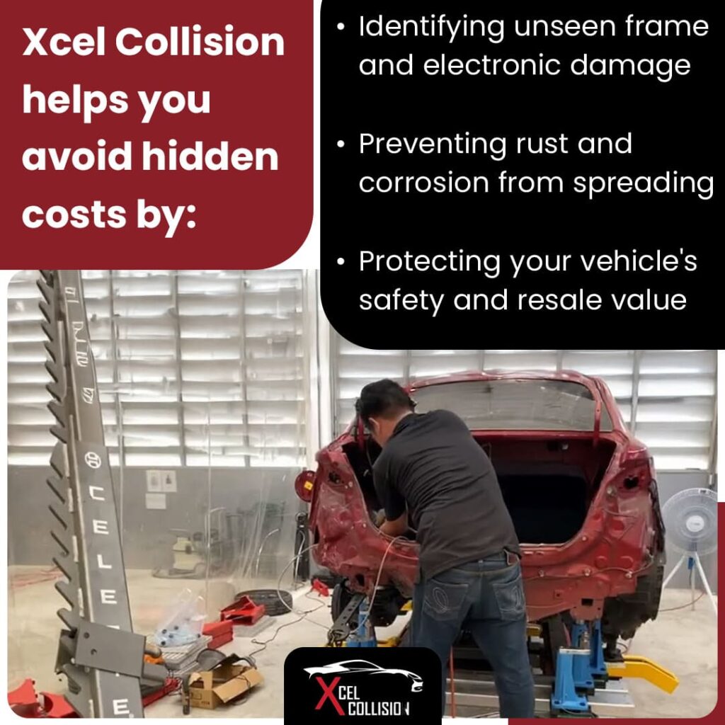 Xcel Collision help client to avoid hidden costs