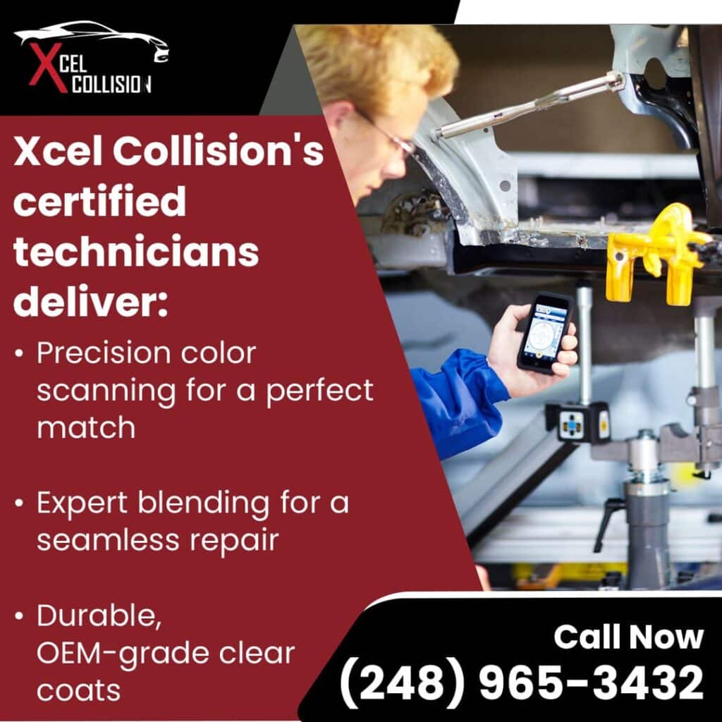Xcel Collision's certified technicians