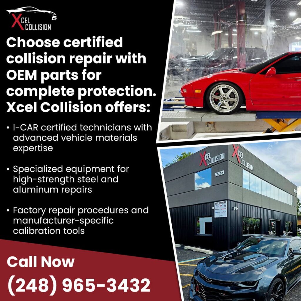 certified collision repair with OEM parts